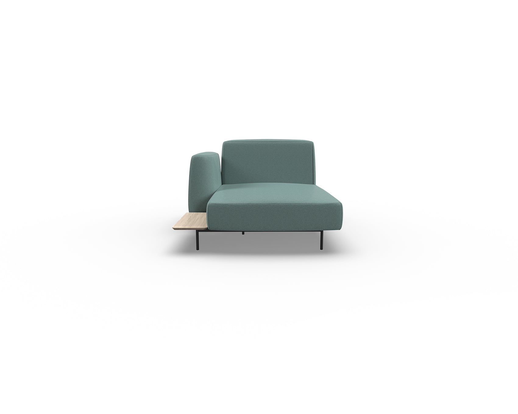 Noon Sofa Left Chaise with Shelf